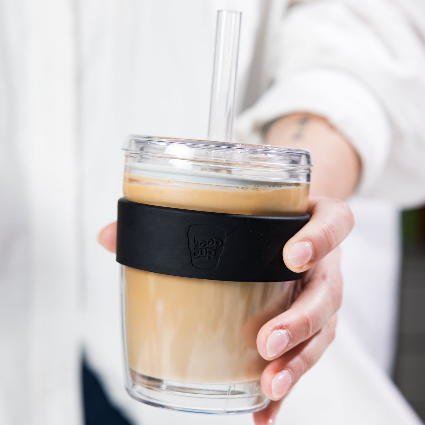 Cold Cup Longplay Boba - M 12oz | Black