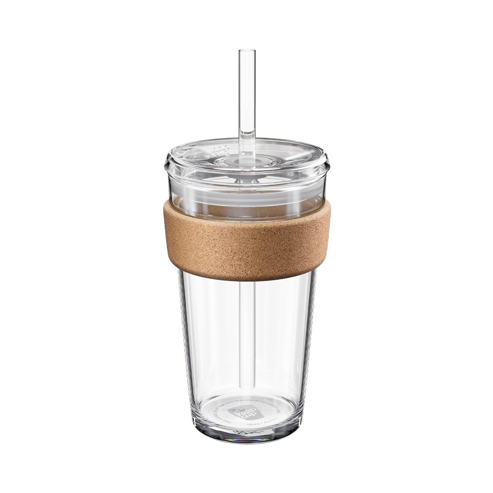 Cold Cup Cork - L 16oz | Boba Straw