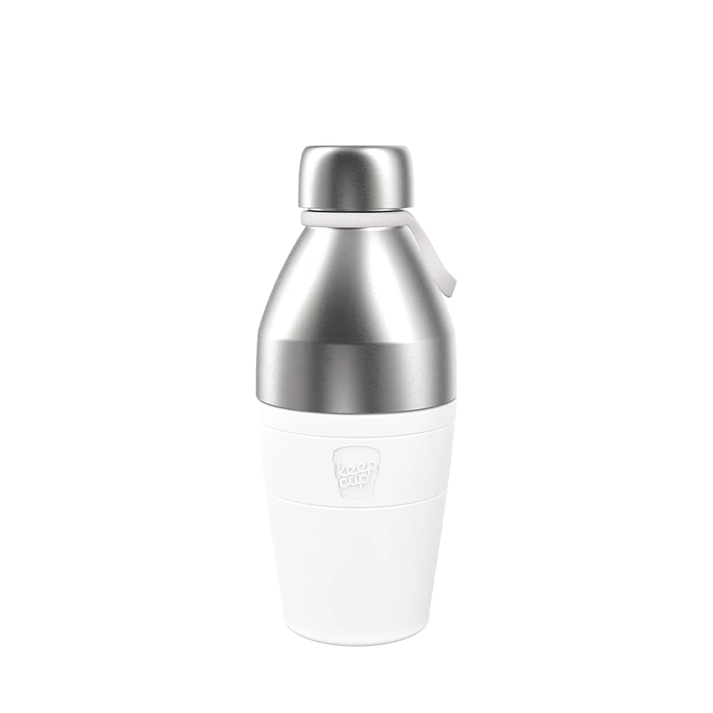 Helix Bottle - M 530ml | White Chrome