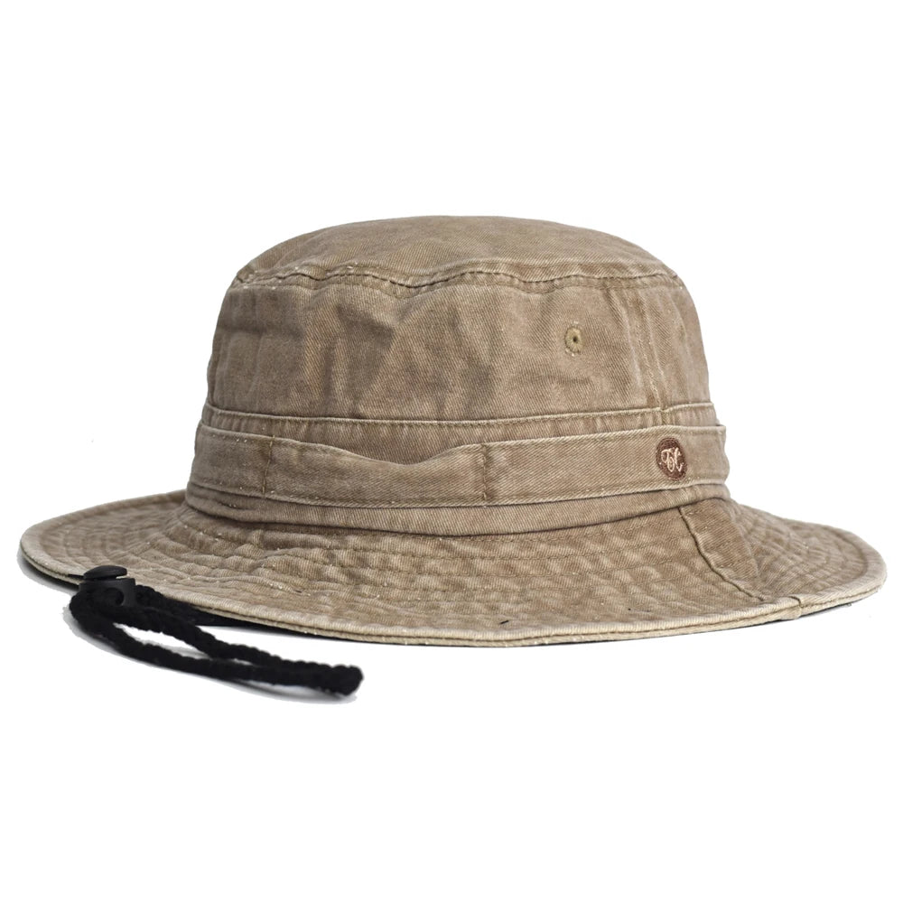 Washed Cotton Bucket Hats Spring Summer Men Women Panama Hat Fishing Hunting Cap Sun Protection Caps Outdoor Sun Hat