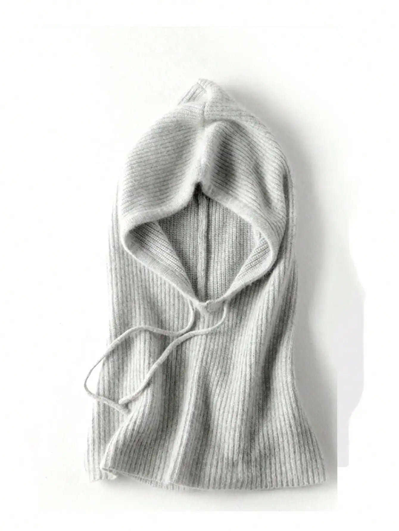Cashmere Women's Winter Hat 100%Wool Soft Warm Balaclava Beanies Ear Face Neck Protect Dual-Use Fashion False Collar Hat Ski Cap