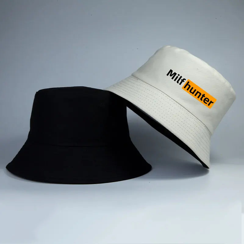 MILF Hunter Reversible Bucket Hat Adult Funny Streetwear Hip Hop Fisherman Cap Man Casual Daily Sun Beach Summer Panama Hats