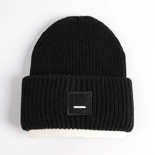 2025 New Winter Hats For Women Wool Blended Knit Wool Smiling Face Couple Cap Lady Thread Knitted Beanie Chapeau Warm Bonnet